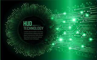 cyber circuit future technology concept background, text vector