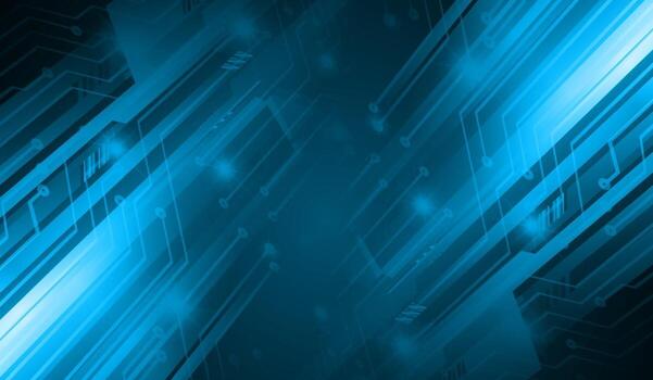 text cyber circuit future technology concept background vector