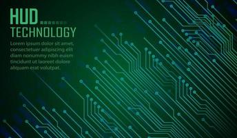 text cyber circuit future technology concept background vector