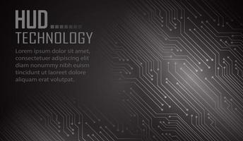 text cyber circuit future technology concept background vector