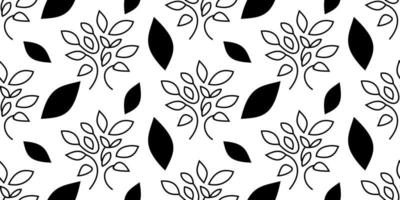 stylized tree seamless pattern for wallpaper or print on fabric vector
