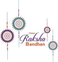 Happy raksha bandhan free vector card