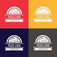 Pizza logo template collection vector