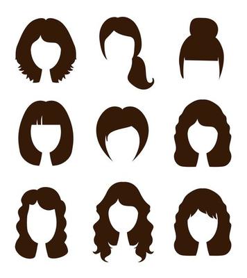Free women hair - Vector Art