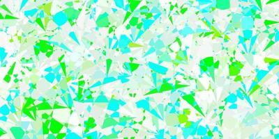 Light Green vector background with polygonal forms.