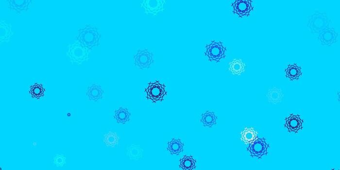 patrón de vector azul claro con formas abstractas.