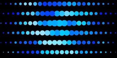 Dark BLUE vector background with spots.