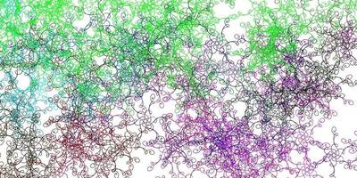 Light Multicolor vector backdrop with bent lines.