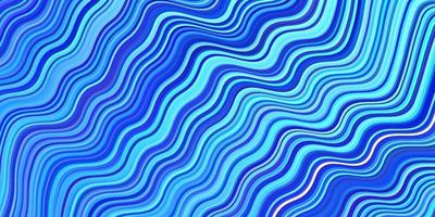 Light BLUE vector background with curved lines.