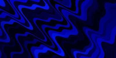 Dark BLUE vector background with wry lines.