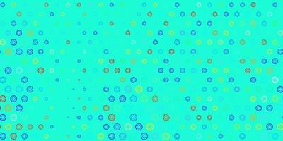 Light Multicolor vector texture with religion symbols.
