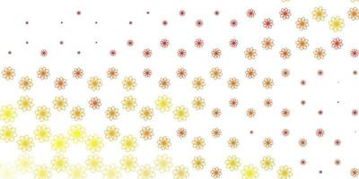 Light Orange vector pattern with wry lines.