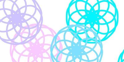 Light Pink, Blue vector template with circles.