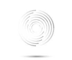 Abstract Lines in Circle Form. Geometric shape, Striped Spiral vector