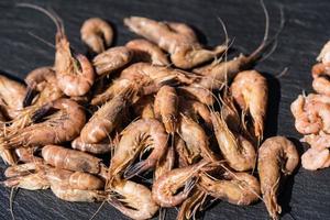 Salad with fresh North Sea crabs photo