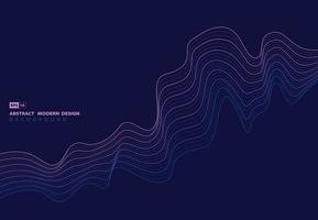 Abstract line pattern artwork of wavy design artwork background. vector