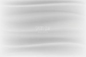Abstract luxury white and gray silk design template background. vector