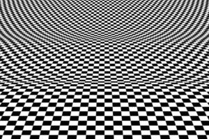 Abstract square op art pattern decorative design of mesh background. vector