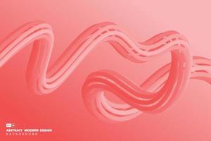 Abstract gradient living coral trendy design artwork background. vector