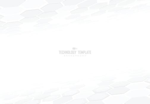 Fondo de la sombra del diseño del modelo hexagonal de la tecnología abstracta. vector