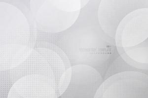 Abstract gradient white and gray geometric technology background. vector