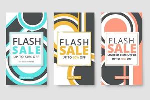 sale discount promotional banner template for social media story vector