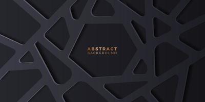 Luxury elegant black dark background element template vector