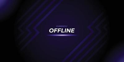abstract twitch offline background design vector