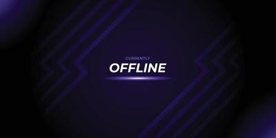 abstract twitch offline background design vector