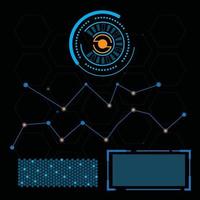 Futuristic user interface illustration vector