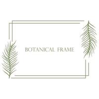 Horizontal rectangular frame with sheets vector illustration
