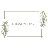 Horizontal rectangular frame with sheets vector illustration