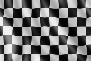 Waving checkered flag, Realistic illustration photo