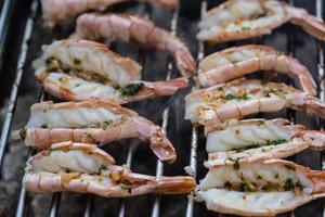 Mediterranean marinated seafood for grilling photo