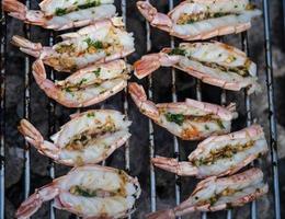 Mediterranean marinated seafood for grilling photo