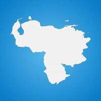 Highly detailed Venezuela map with borders isolated on background vector