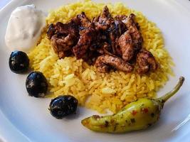 Greek food gyros photo