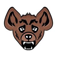 Hyena Face and Mascot vector