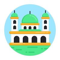 mezquita arquitectura y construcción vector