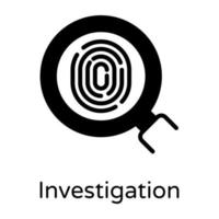 Investigation and fingerprint vector