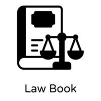 Law Book statute vector