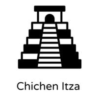 civilización de chichén itzá vector