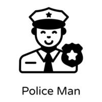 Policeman and Officer vector