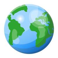 Earth and Planet vector