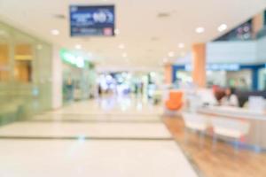 Abstract blur beautiful luxury shopping mall center photo