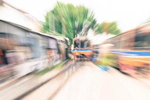 Abstract blur train for background photo