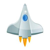 nave espacial y cohete vector