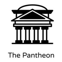 The Pantheon Temple vector