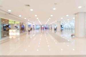 Abstract blur in luxury shopping mall for background photo