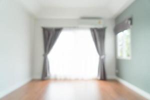 Abstract blur curtain interior decoration on wall in living room photo